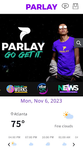 Android application Parlay. screenshort