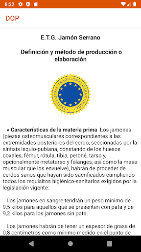DOP Denominaciones de Origen Screen 2