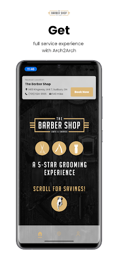 Android application The Barber Shop screenshort