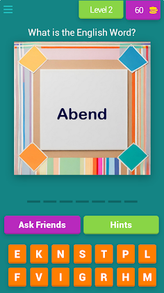 German to English Quiz Game - Screenshot 3