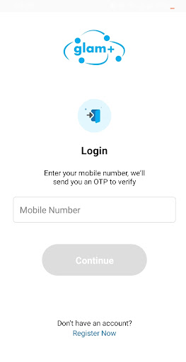 Android application Glamplus Partner screenshort