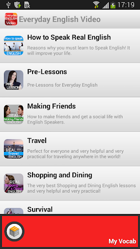 Everyday English Video Lessons Screenshot 1 - AppWisp.com