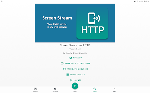 Screen Stream over HTTP Screenshot