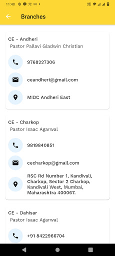 Android application Christ Embassy India First Fli screenshort