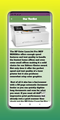 HP LaserJet Pro M283fdw Guide Screen 2