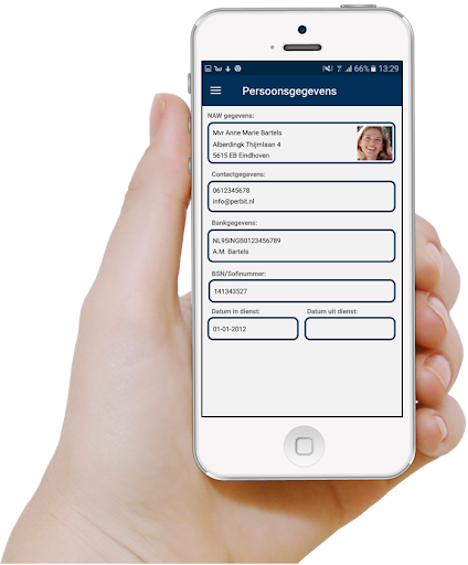 Android application Duisenburgh HRM screenshort
