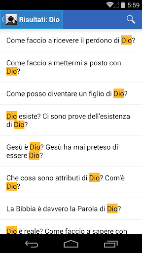Hai domande? Screen 3