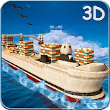 Cargo Trade Ship Transport 3D icon