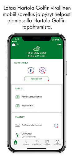 Android application Hartola Golf screenshort