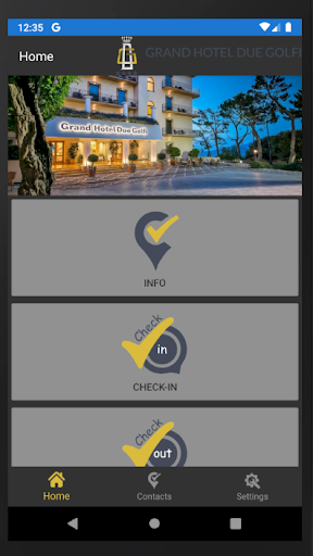 Android application Grand Hotel Due Golfi screenshort