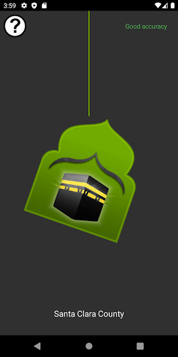 Android application Qibla finder without internet screenshort