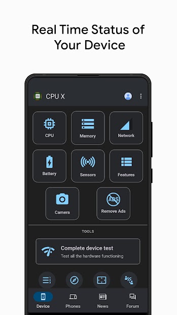 Captura 2 CPU X - Información y sistema android