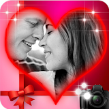 romantic true love photo frame icon