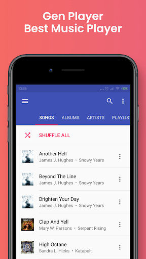 Android application Gen Music Player X screenshort