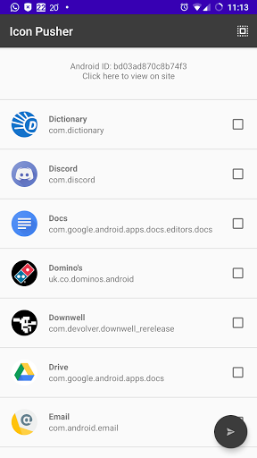 Android application Icon Pusher screenshort