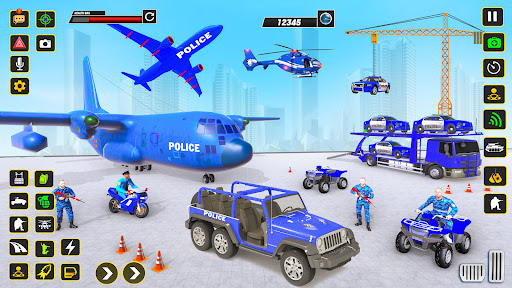 Police Car transporter Game 3D androidhappy screenshots 2