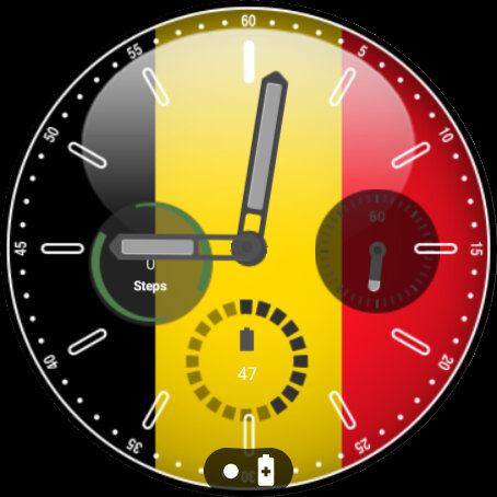 Belgian Flag Watchface Screen 3