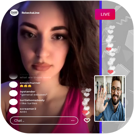 Random live girl HD video call logo