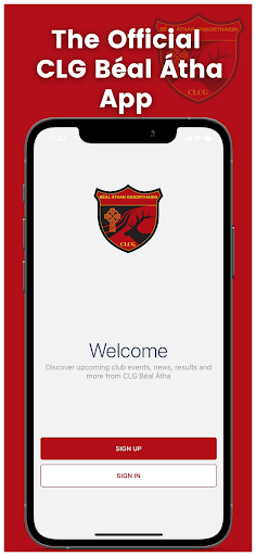 Android application CLG Béal Átha screenshort