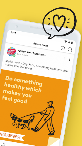 Screenshot of Action for Happiness: Get Tips