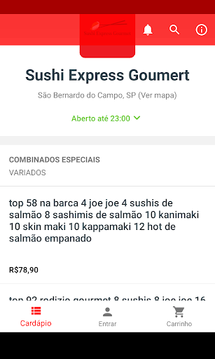 Sushi Express Gourmet Screen 2