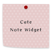Cute Note Widget