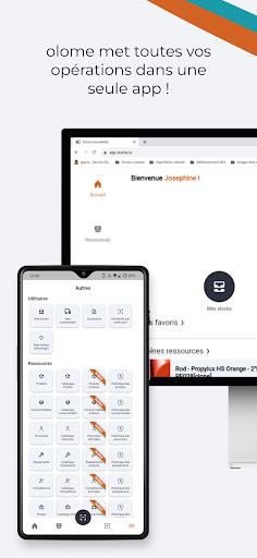Android application olome traceability screenshort