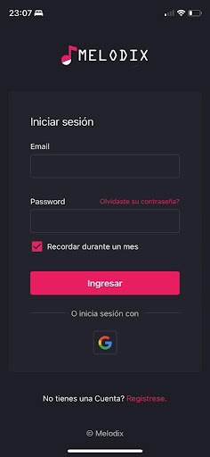 Android application Melodix Music screenshort