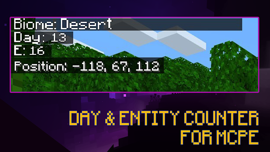 Day & Entity 카운터 모드 Minecraft