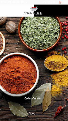 Android application Spice N Ice Restaurant screenshort