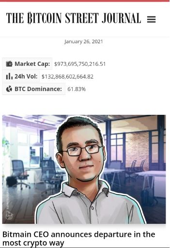 Android application The Bitcoin Street Journal screenshort