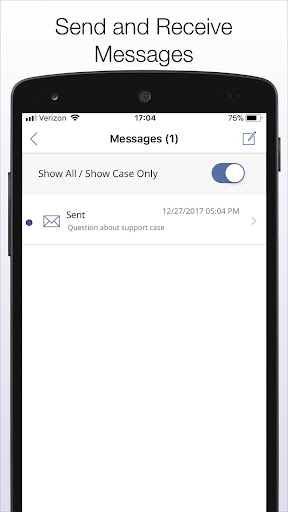 Screenshot of Child Support Mobile