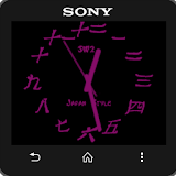 Japan Violet clock widget icon