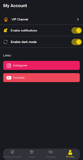 Android application Forex & Crypto Signal screenshort