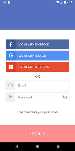Android application inParts screenshort