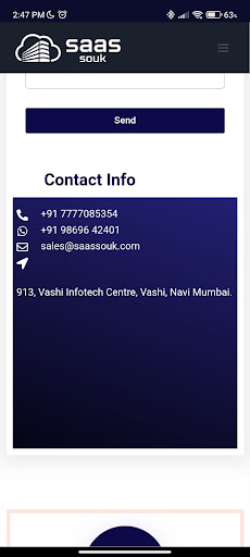Android application SAASSOUK screenshort