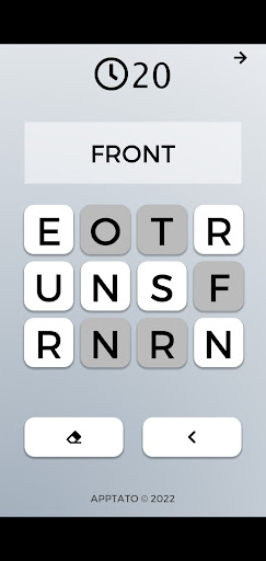 Android application Longest Word Game (Full) screenshort