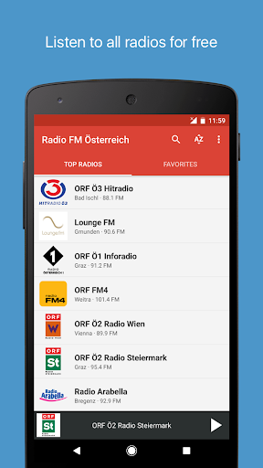 Android application Radio FM Österreich (Austria) screenshort