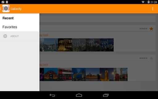 Gallerify webpage to gallery