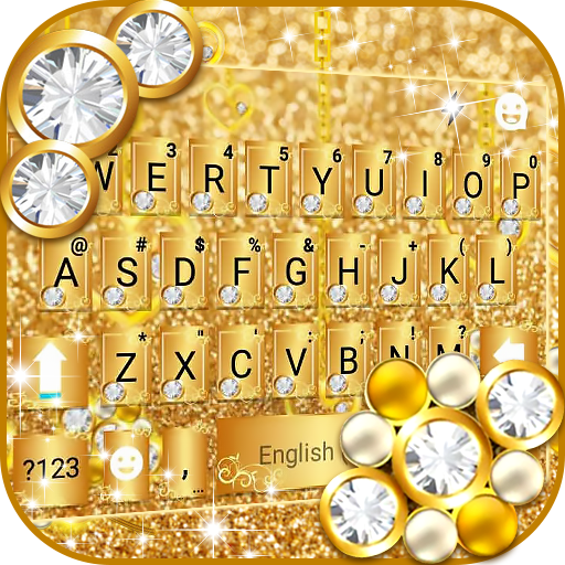 Luxury Gold Keyboard Theme  Icon