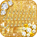 Cover Image of 下载 Luxury Gold Keyboard Theme 3.0 APK