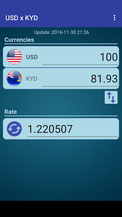 US Dollar x Cayman Isl. Dollar - 5.5 - (Android)