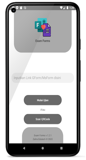 Android application Exam Forms screenshort