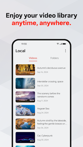 Screenshot of Videos