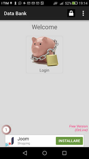 Android application Data Bank - Passwords Wallet screenshort