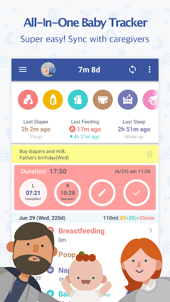 BabyTime (Tracking & Analysis) 4.5.0 APK + Mod (Unlimited money) untuk android