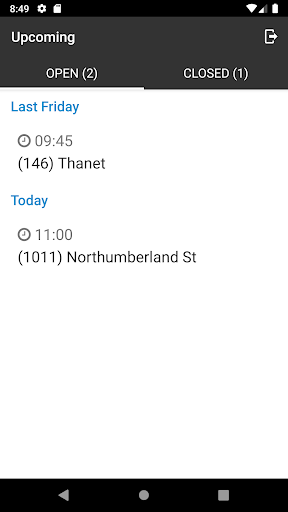 Android application SmartFit screenshort
