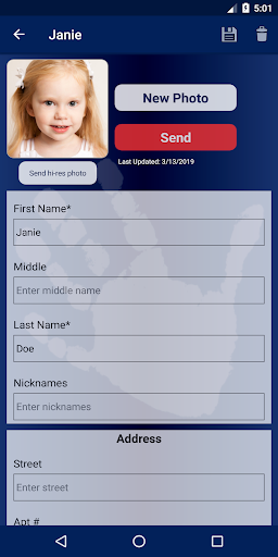 FBI Child ID Screen 2