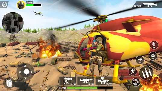 GUNSHIP 3D BATTLE: 现代枪战战争游戏