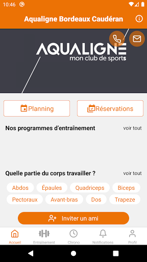 Android application Aqualigne screenshort